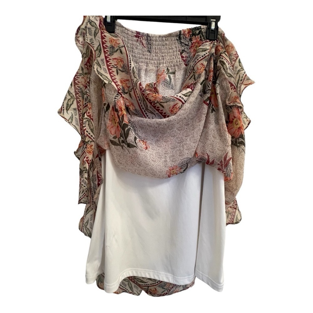 Style & Company Petite Floral skirt Size Women’s Medium Petite, Ruffle hem Lined - Picture 7 of 9